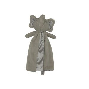 Baby Gund Gray Bubbles Elephant Huggybuddy Security Blanket Lovey‎ Plush Satin